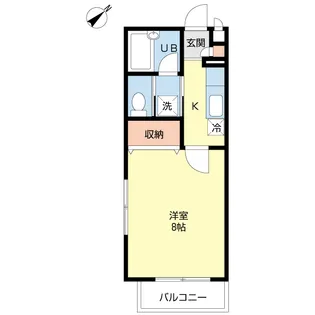 ドミール宮崎【1階】の間取り