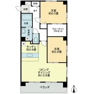 フィネス西条【1階】の間取り