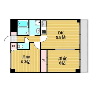 パークサイドテラス【4階】の間取り