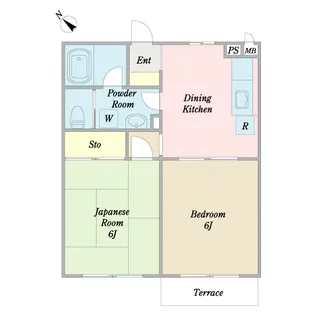 ラ・メール弐番館【1階】の間取り