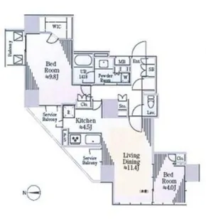 CAVANA南青山【3階】の間取り