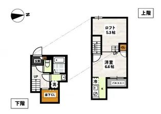 ADC高島ル・シエル【2階】の間取り