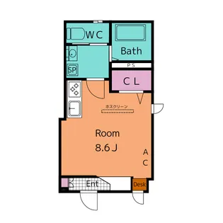 「NEW」 Lichess中町(ライチェス)【1階】の間取り