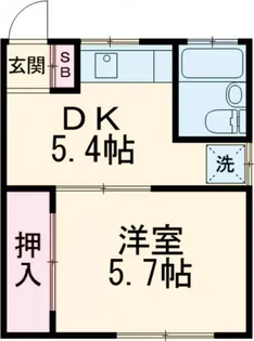 ハイツ・ラン【2階】の間取り