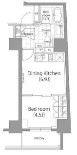パークハビオ元浅草【9階】の間取り