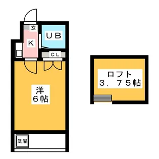 ネオコーポ栄生【2階】の間取り