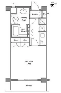 オーキッドレジデンス神楽坂【3階】の間取り