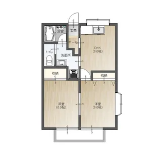 ヤマセイハイム【2階】の間取り