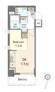SHOKEN Residence西馬込【3階】の間取り