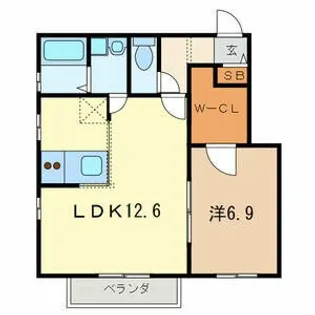 埼玉県川口市飯塚2【アパート】の間取り