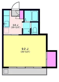 四方ハイツ【3階】の間取り