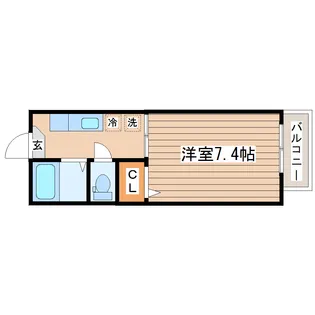 レストファミール【1階】の間取り