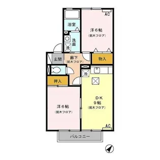 オーレ日吉【1階】の間取り