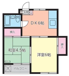 コーポ長崎【1階】の間取り