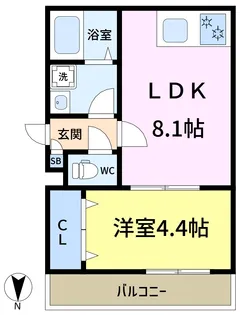 リーヴェル新小岩プレミオ【1階】の間取り