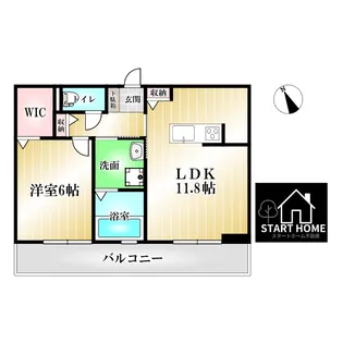 セレーノ南田宮【3階】の間取り
