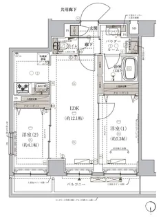 メインステージ浮間舟渡【4階】の間取り