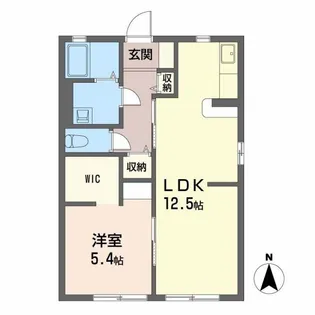 ルーチェレ・ドーマ B棟【2階】の間取り