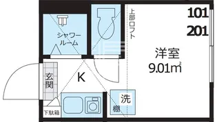 東京都板橋区大谷口1【アパート】の間取り