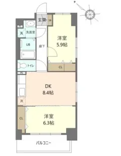 ステイブル協和【3階】の間取り