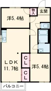 三重県桑名市大字東方【アパート】の間取り