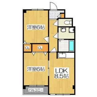 愛知県尾張旭市瀬戸川町1【マンション】の間取り