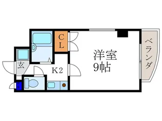 ハウスセゾン鞍馬口【4階】の間取り
