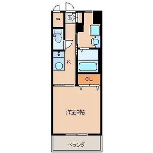 アーバンコート木花【1階】の間取り