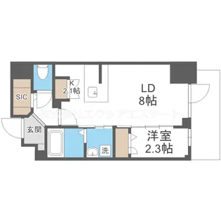 JMFレジデンス海老江【14階】の間取り