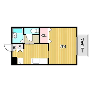 サニーテラス甲子園一番町【2階】の間取り