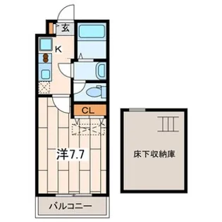 メゾン・ボナール【1階】の間取り