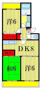 ローゼンハイム北見【2階】の間取り