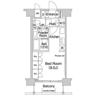 エルスタンザ平河町【9階】の間取り