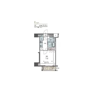 ラグゼナ横浜鶴見II【4階】の間取り