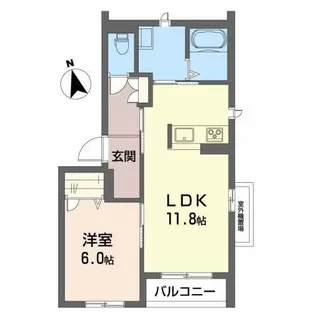 シャーメゾン安栄【3階】の間取り