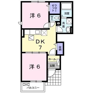 グラーベン【1階】の間取り