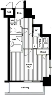 ガラ・ステージ目黒【11階】の間取り