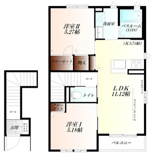 パルタージュ【2階】の間取り