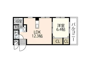 ヴィジョン御幸【2階】の間取り