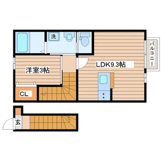Fab南仙台【2階】の間取り