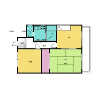 スカイハイム大喜【2階】の間取り