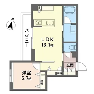 リシャール【1階】の間取り