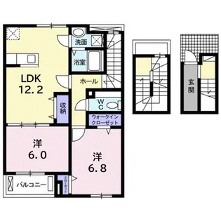 高祖II【3階】の間取り