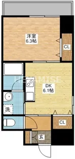 イ・メゾン麹屋【5階】の間取り
