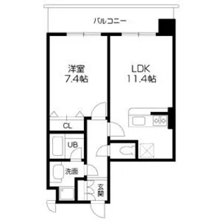 KDXレジデンス西大路【7階】の間取り