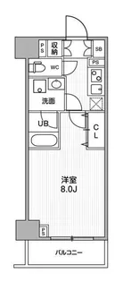 ジェノヴィア南千住IVスカイガーデン【2階】の間取り