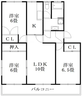 末広レインボーハイツ【2階】の間取り