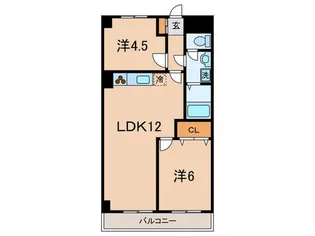 北辰ハイムの間取り