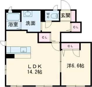 リーフガーデンハイツ A【1階】の間取り