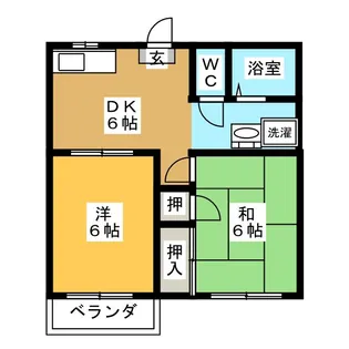 コーポキッパ【2階】の間取り